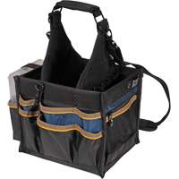 Grands porte-outils pour &eacute;lectriciens et travaux de maintenance, Polyester, 23 pochettes, Noir Cam Industrial