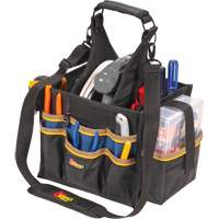 Grands porte-outils pour &eacute;lectriciens et travaux de maintenance, Polyester, 23 pochettes, Noir Cam Industrial