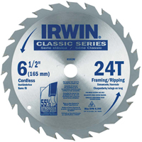 Lames de scie pour entrepreneur - Lames de scie de s&eacute;rie classique, 6-1/2", 24 dents, Pour Bois Cam Industrial