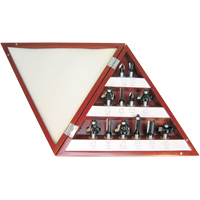 3-Flute Carbide-Tipped Router Bit Sets Cam Industrial
