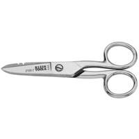Nickel-Plated Electrician's Scissors, 5-1/4", Rings Handle Cam Industrial