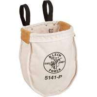 Utility tool Bag with Loop Connection, Canvas, 2 Pockets, Beige/Black Cam Industrial