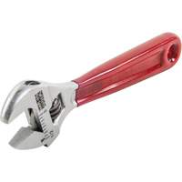 Adjustable Wrench, 4-1/2" L, 1/2" Max Width, Chrome/Polished Cam Industrial