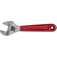 Adjustable Wrench, 4-1/2" L, 1/2" Max Width, Chrome/Polished Cam Industrial