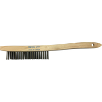 Brosses de nettoyage &agrave; manche recourb&eacute;, Acier, 3 x 19 rangs de fils, Longueur 14" Cam Industrial