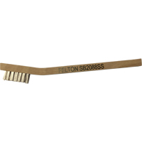 Petites brosses de nettoyage, Acier inoxydable, 3 x 7 rangs de fils, Longueur 7-3/4" Cam Industrial