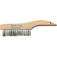 Brosses de nettoyage &agrave; manche en patin, Acier inoxydable, 4 x 16 rangs de fils, Longueur 10" Cam Industrial