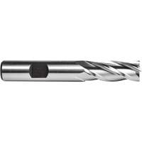 Fraise en bout C615, 1/4" dia., 4 cannelures, Acier rapide Cam Industrial
