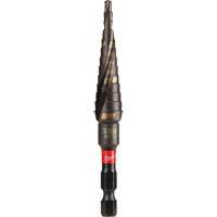 #1 Shockwave Impact Duty Step Drill Bit, 1/2" - 1-1/8" , 1/32" Increments, Titanium Cam Industrial