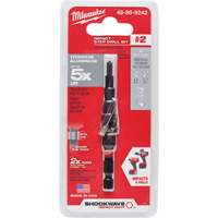 #2 Shockwave Impact Duty Step Drill Bit, 3/16" - 1/2" , 1/16" Increments, Titanium Cam Industrial