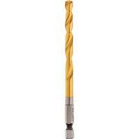 Shockwave Drill Bit, 1/4", Titanium, 2-15/32" Flute, 135° Point Cam Industrial