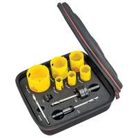 Plumber's Deep Cut Hole Saw Kit, 10 Pieces Cam Industrial