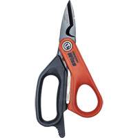 Electrician's Data Shears, 6", Rings Handle Cam Industrial