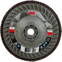 Disque &agrave; lamelles &agrave; changement rapide 769F, 5" x 5/8"-11, Type 27, Grain 120+, C&eacute;ramique Cam Industrial