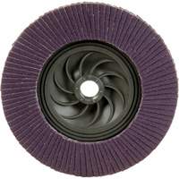 Disque &agrave; lamelles &agrave; changement rapide 769F, 5" x 5/8"-11, Type 27, Grain 120+, C&eacute;ramique Cam Industrial