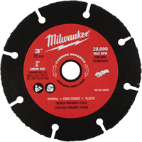 Carbide Abrasive Blade, 3" x 3/8" Arbor, Silicon Carbide, 20000 RPM Cam Industrial