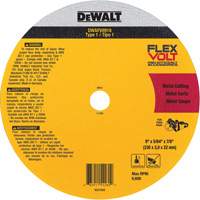 FlexVolt&reg; Metal Cut-Off Wheel, 9-1/16" x 0.078", 22.23 mm Arbor, Ceramic, Type 1 Cam Industrial