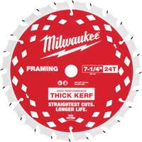 Thick Kerf Framing Circular Saw Blade, 7-1/4", 24 Teeth, Wood Use Cam Industrial