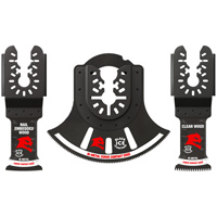 3-Piece Universal Fit Bi-Metal Oscillating Blade Set Cam Industrial