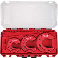 3-Piece Close Quarters Tubing Cutter Set, 1/2"/3/4"/1" Capacity Cam Industrial