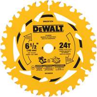 Carbide-Tipped Framing Circular Saw Blade, 6-1/2", 24 Teeth, Wood Use Cam Industrial