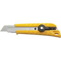 Ratchet Lock Utility Knife with Solid Blade, 18 mm, Stainless Steel Blade Cam Industrial