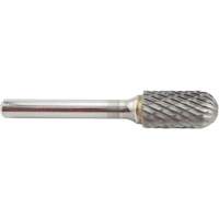 Cylinder Shape Radius End Carbide Shipyard Bur, SC-5, 1/2" Dia., 1" Depth of Cut Cam Industrial