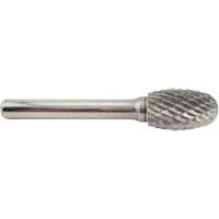 Oval Shape Carbide Shipyard Bur, SE-5, 1/2" Dia., 1/4" Shank, 7/8" Depth of Cut Cam Industrial
