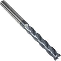 Fraise en bout carr&eacute;e extra longue 30° S237, 1/8" dia., 3" lo, 4 cannelures, 1/8" tige, Carbure Cam Industrial