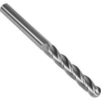 S147 30° Extra Long Ball Nose End Mill, 1/2" Dia., 6" L, 4 Flutes, 1/2" Shank, Carbide Cam Industrial