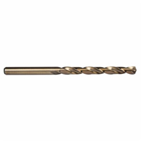 Foret long, 1/16", Acier rapide au cobalt, Cannelure 1-3/4", Pointe de 135° Cam Industrial