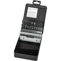 Stub Length Drill Bit Set, 60 Pieces, High Speed Steel Cam Industrial