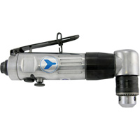 Heavy-Duty Reversible Angle Head Drill, 3/8" Chuck, 1700 No Load RPM Cam Industrial