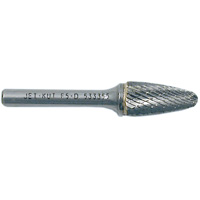 F1-D JET-KUT&reg; Tree Shape Burr with Radius End, 1/4" Dia., 5/8" Depth of Cut Cam Industrial