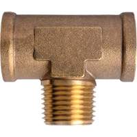Branch Tees Extruded Male On Branch, Brass, 1/2" Cam Industrial