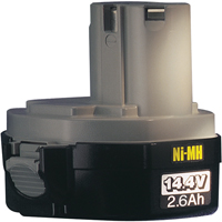 Pod-Style Battery, Ni-MH, 14.4 V, 2.6 A Cam Industrial