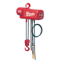 Electric Chain Hoist, 10' Lift, 1000 lbs. (0.5 tons) Capacity, 16 FPM Cam Industrial