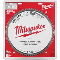 Endurance&reg; Circular Saw Blade, 14", 72 Teeth, Metal Use Cam Industrial