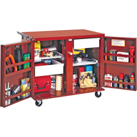 Rolling Work Bench, 43-7/8" W x 38-1/2" H x 26-7/8" D, 21.7 Cubic Feet Capacity Cam Industrial