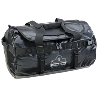 Water Resistant Duffel Bags, Vinyl, 1 Pockets, Black Cam Industrial