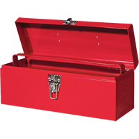 ATB100 Portable Tool Box with Metal Tool Tray, 6" D x 16" W x 6-1/2" H, Red Cam Industrial