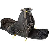 Sacs &agrave; dos pour outils Techgear &agrave; 53 pochettes, 16" lo x 13-1/4" la, Noir, Polyester Cam Industrial