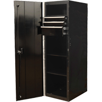 RX Series Side Cabinet, 3 Drawers, 19" W x 25" D x 61" H, Black Cam Industrial