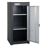 Side Rider Cabinet, 2 Drawers, 14-3/4" W x 18" D x 33-3/4" H, Black Cam Industrial