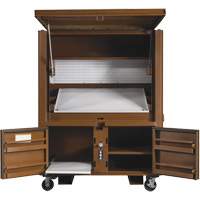 Field Office Jobsite Box, 33" W x 63" D x 80" H, Steel, Red Cam Industrial