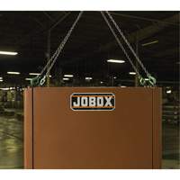Field Office Jobsite Box, 33" W x 63" D x 80" H, Steel, Red Cam Industrial