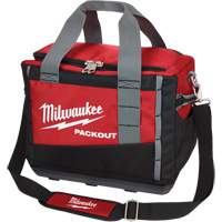 Packout Tool Bag, Ballistic Nylon, 2 Pockets, Black/Red Cam Industrial
