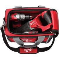 Packout Tool Bag, Ballistic Nylon, 2 Pockets, Black/Red Cam Industrial