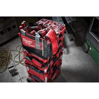 Packout Tool Bag, Ballistic Nylon, 8 Pockets, Black/Red Cam Industrial