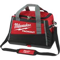 Packout Tool Bag, Ballistic Nylon, 8 Pockets, Black/Red Cam Industrial